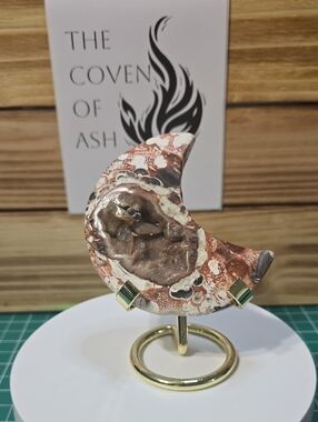 Money Agate Moon with INSANE Druzy